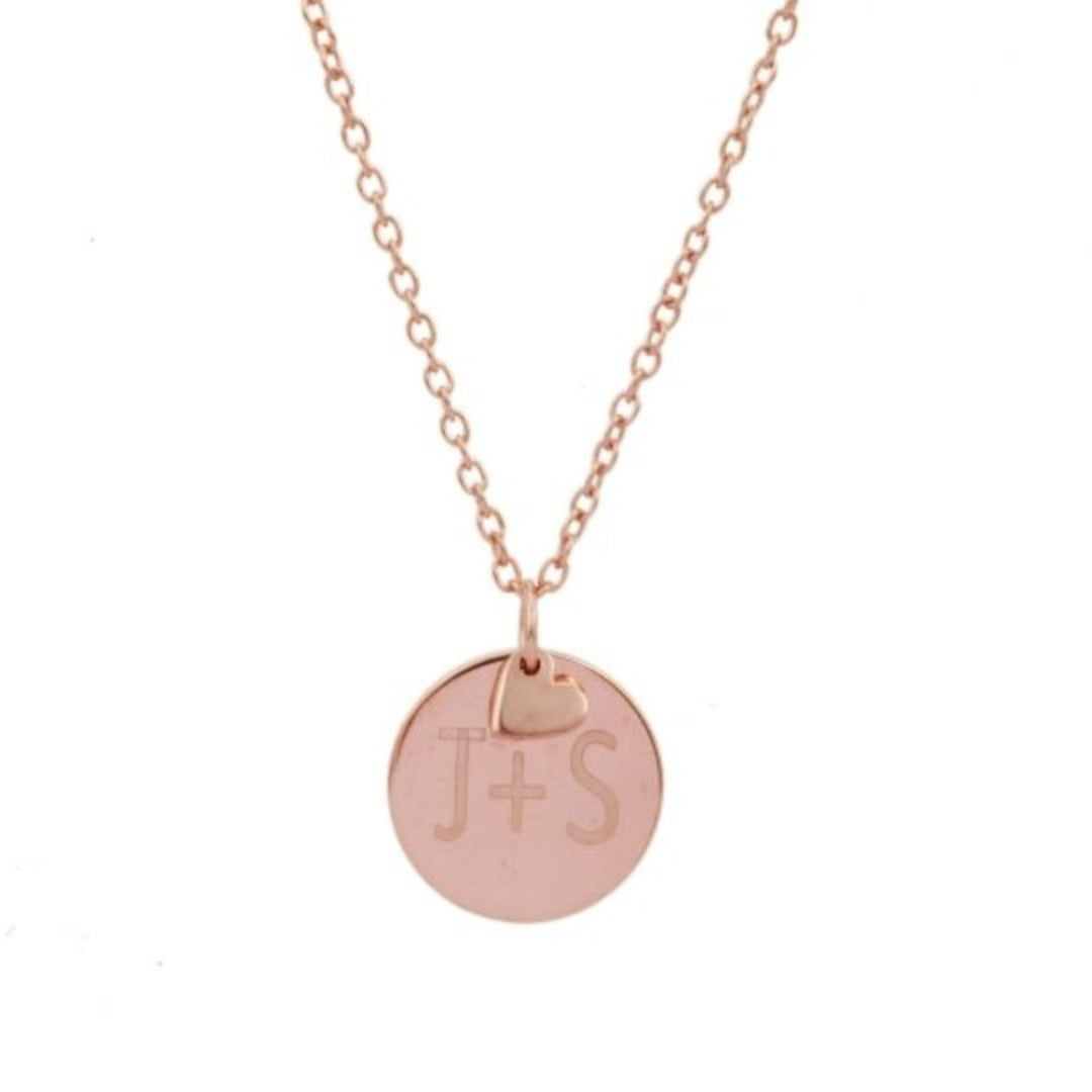 14K Rose Gold Love Pendant Necklace