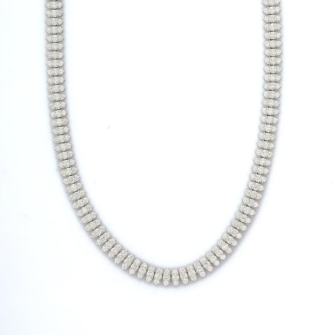 18K White Gold Diamond Necklace