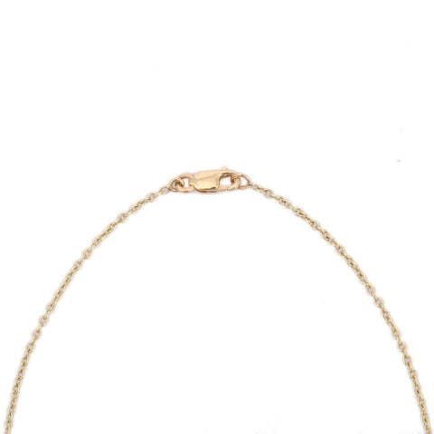18K Yellow Gold Blue Topaz Necklace