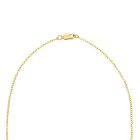 14K Yellow Gold Love Pendant Necklace
