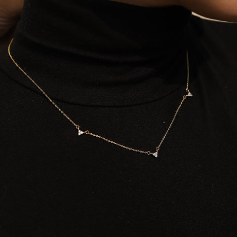 14K Diamond Chain Necklace