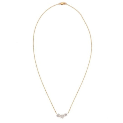 18K Star Diamond Pendant Necklace
