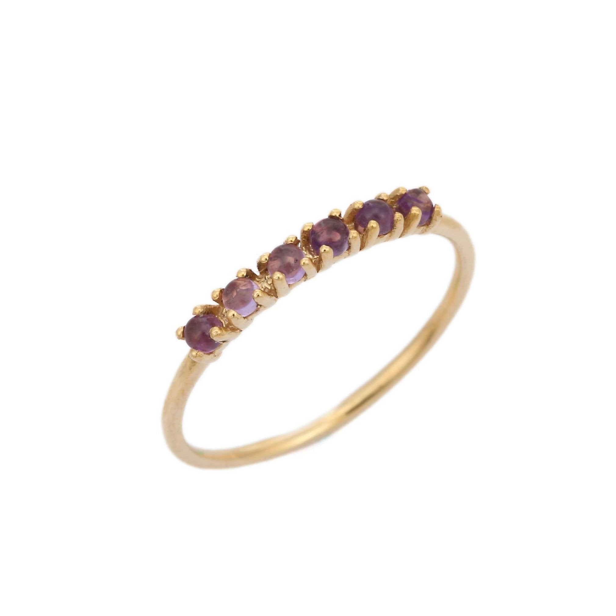 14K Gold Amethyst Ring - VR Jewels