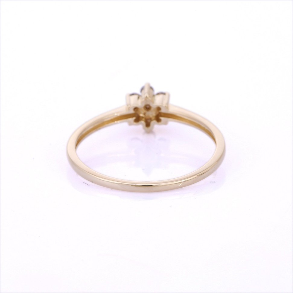 14K Yellow Gold Brown Diamond Ring - VR Jewels