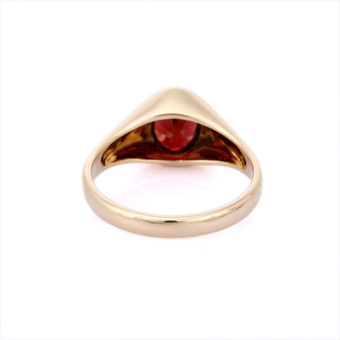 14K Yellow Gold Garnet Ring - VR Jewels