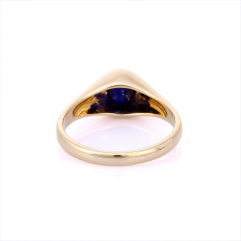 14K Yellow Gold Lapis Ring - VR Jewels