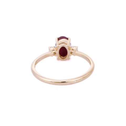 14K Yellow Gold Ruby Ring - VR Jewels