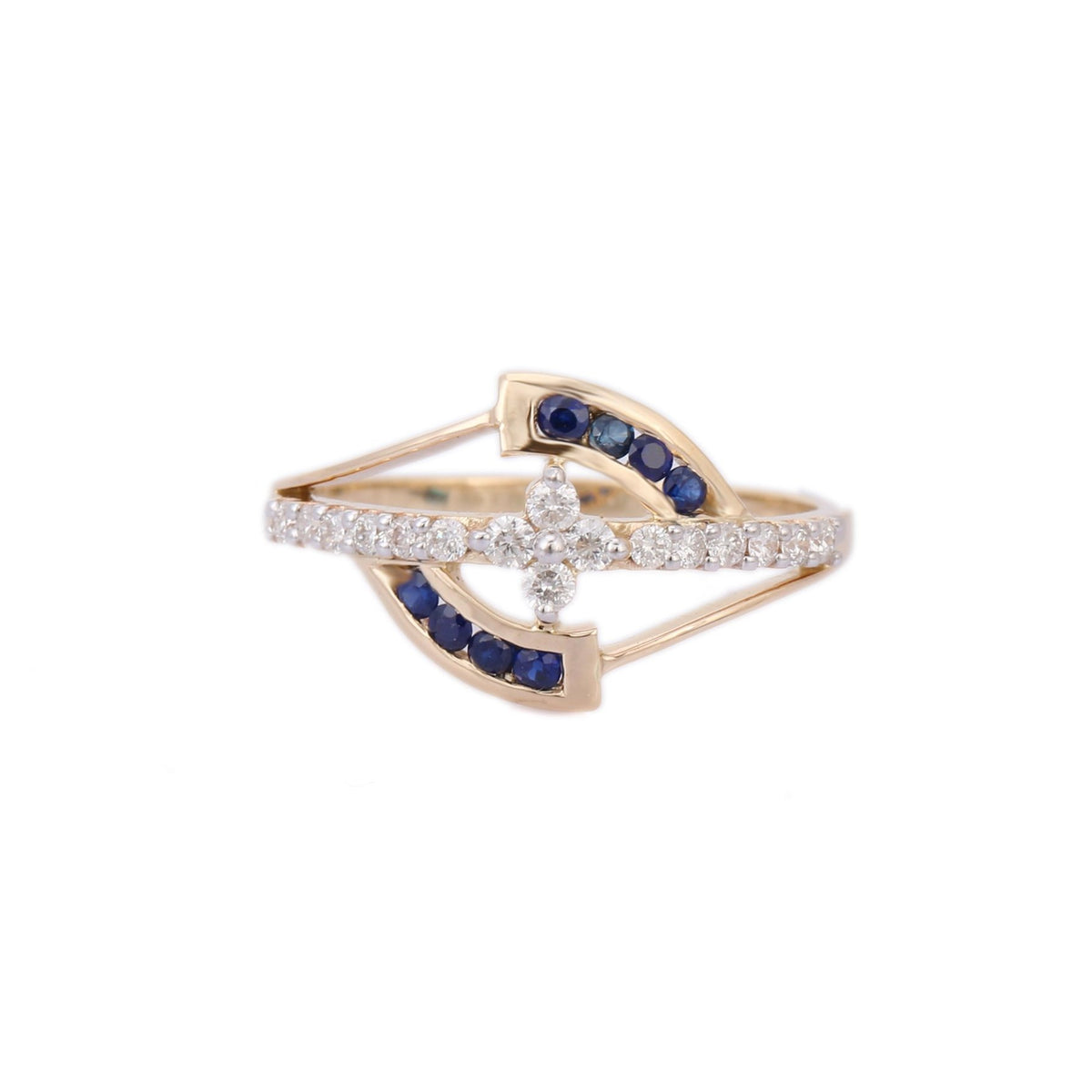 14K Yellow Gold Sapphire Ring - VR Jewels