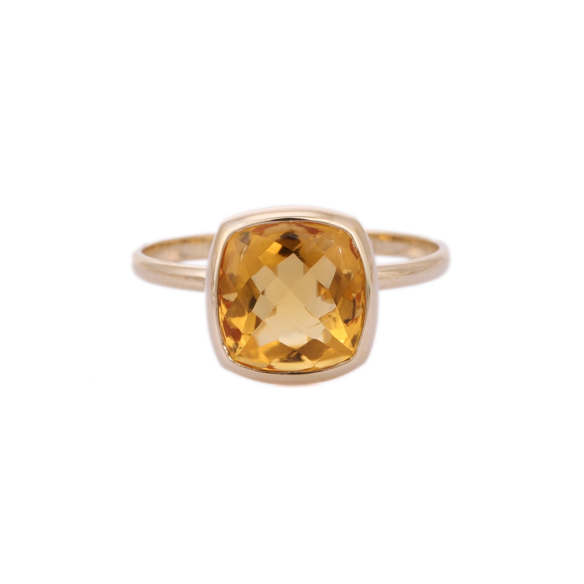 18K Yellow Gold Citrine Ring - VR Jewels